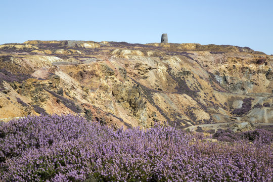 Parys Mountain Copper Mine; Amlwch; Anglesey; Wales