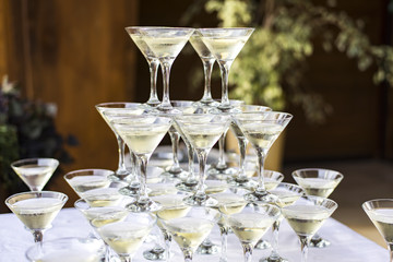 Champagne in glasses