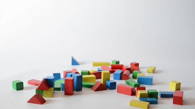 bunte Bausteine Bauwerk