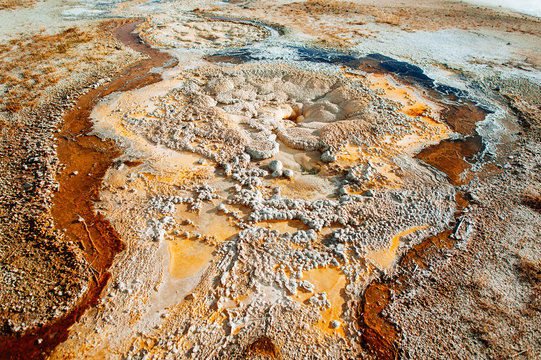 Geyser or hot spring in Yellowstone National Park