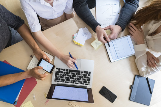Business people working in office
