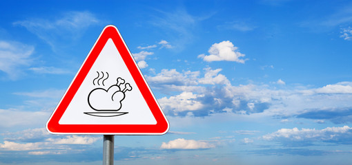 Light Blue Sky and Thanksgiving Road Sign