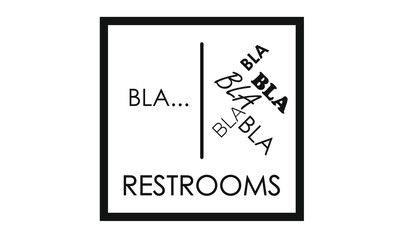 Restrooms information icon