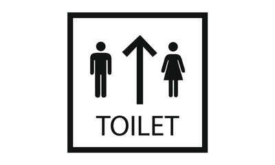 Fototapeta premium Restrooms information icon
