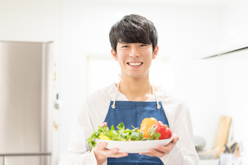 男性・野菜・イメージ素材