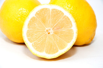 lemon on white background