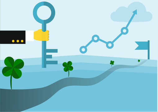 De weg naar success heeft een sleutel en veel geluk nodig