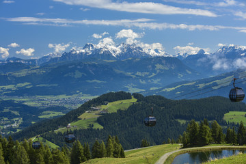 ELLMAU - Blick vom Hartkaiser über die Kitzbüheler Alpen