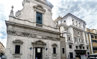 Obraz premium Main facade of the church called 