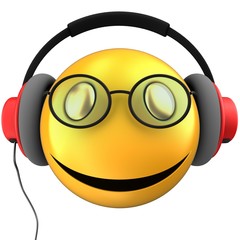 3d yellow emoticon smile