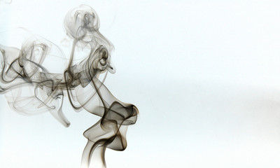 Smoke on a white background