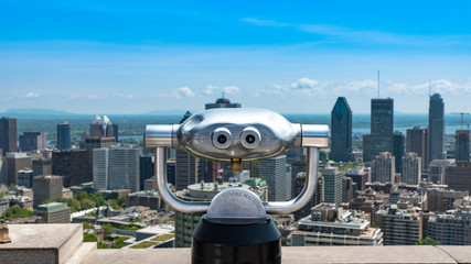Mont royal binoculars view