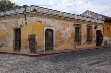 Street Scene in Antigua, Guatemala in May 2015