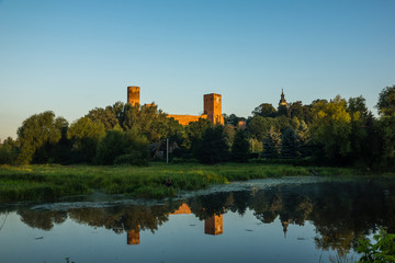 Fototapeta na wymiar Castle in Czersk, Poland