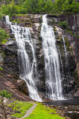 Obraz premium Skjervsfossen waterfall in Hordaland, Norway