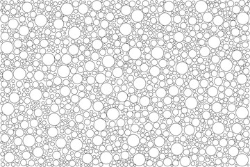 Фон из окружностей разных размеров, заготовка, шаблон для Вашего дизайна. Векторная иллюстрация.