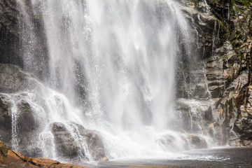 Fototapeta na wymiar Skjervsfossen waterfall in Hordaland, Norway