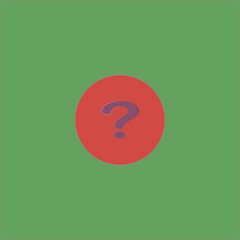Question mark sign icon. flat design
