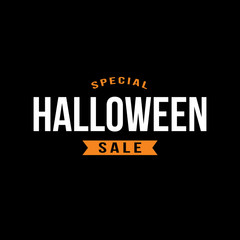 Special Halloween Sale Text Treatment, Vector Illustration 