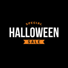 Special Halloween Sale Text Treatment, Vector Illustration	