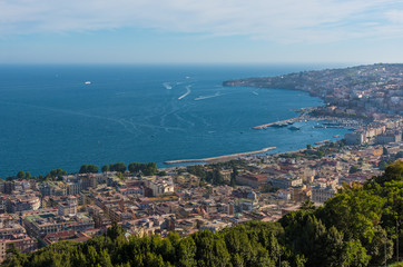 Naples (Campania, Italy) - The historic center of the biggest city of south Italy. Here in particular: the cityscape and the sea