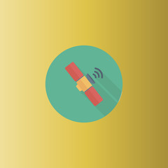 Satellite Icon. flat design