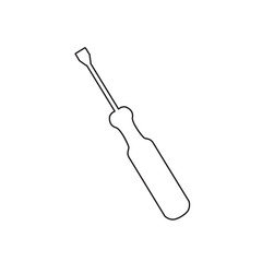 screwdriver icon- vector illustration