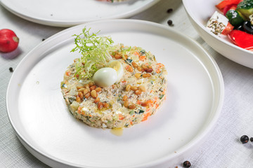 Traditional Russian Christmas and New year salad 