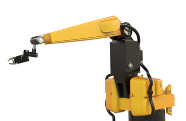 3d rendering robotic arm 