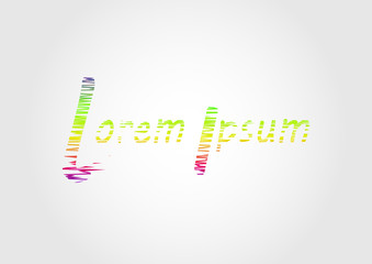 Abstract words on grey background.