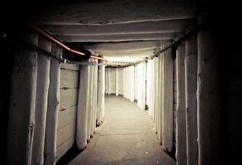 Interior of the underground corridor in mine