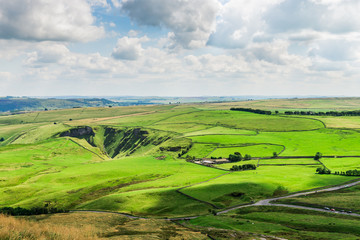 Fototapeta premium Mam Tor hill near Castleton and Edale in the Peak District Natio
