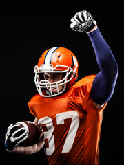 American football sportsman player