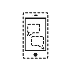 Fototapeta na wymiar smartphone device icon