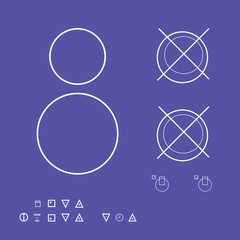 Gas stove vector icon. Stove sign. Cooker symbol