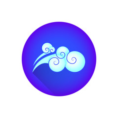 vector chinese asian style clouds.