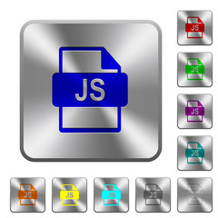 JS file format rounded square steel buttons