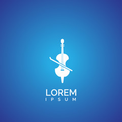 Violin with bow icon