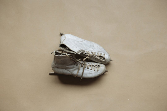 Old retro ice skates