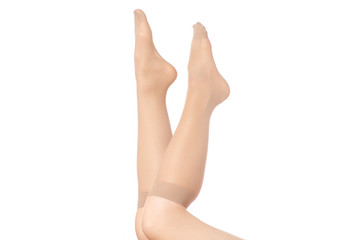 Female legs socks stockings body isolated