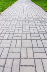 Pavement of cobblestones