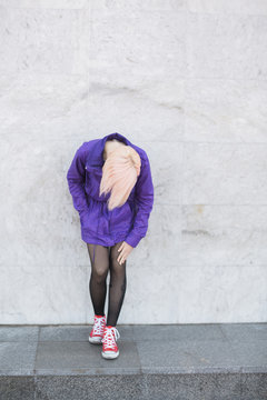 young woman on the street
