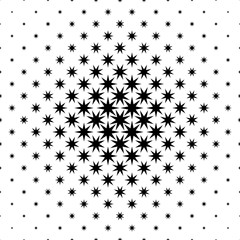 Monochrome star pattern - abstract vector background graphic from geometric polygonal shapes