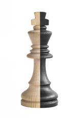 Chess king showing its duality 