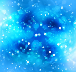 Bokeh blue background