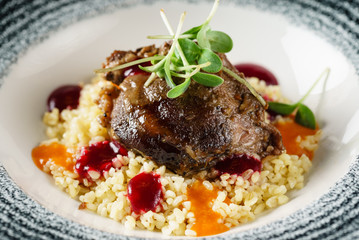 pork with couscous