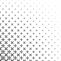 Monochrome abstract ellipse pattern background - black and white geometric halftone vector graphic design