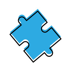 business puzzle jigsaw strategy innovation vector illustration