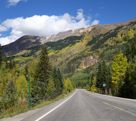 Autumn  on Million Dollar Highway/Red Mountain Pass, Colorado