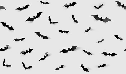 seamless pattern with halloween bats